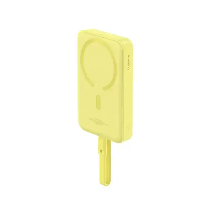 رنگ بندی پاوربانک مگنتی باسئوس مدل Magnetic Mini Wireless (Type-C Edition) ظرفیت 10000 میلی‌آمپر ساعت